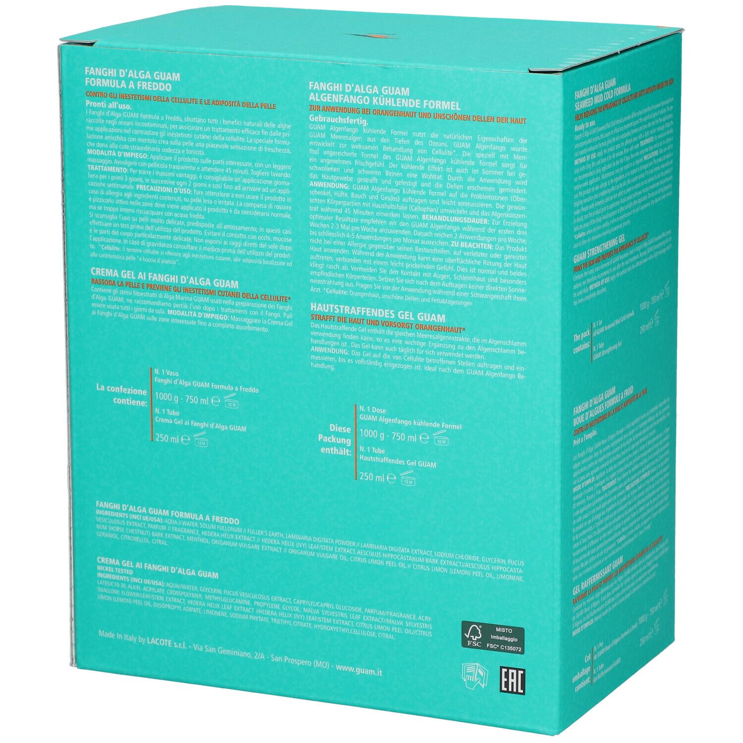 GUAM® Algenfango-Creme Frische Effekt + Hautstraffendes Gel
