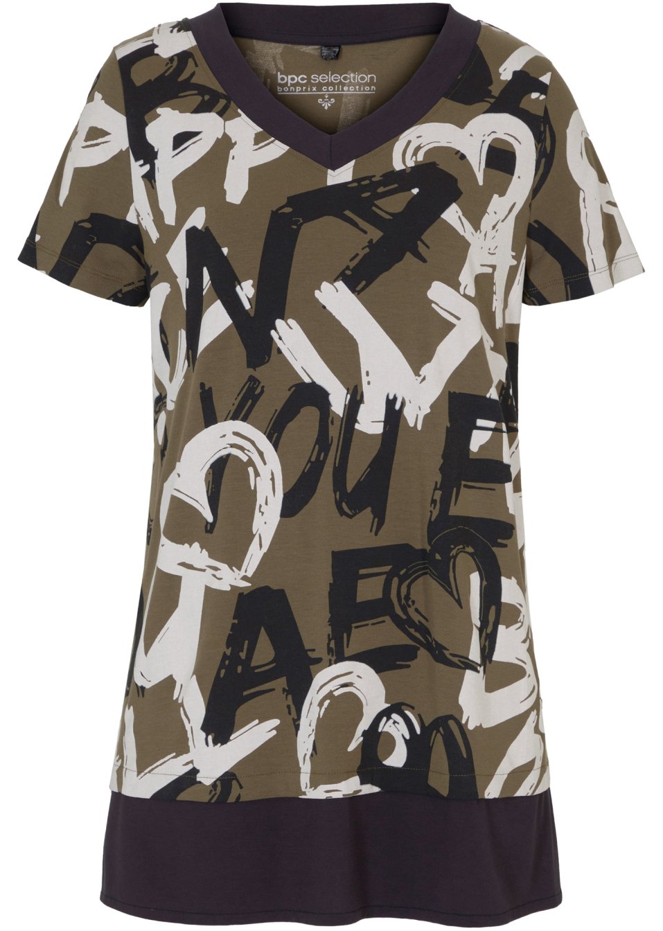 T-shirt long à manches courtes