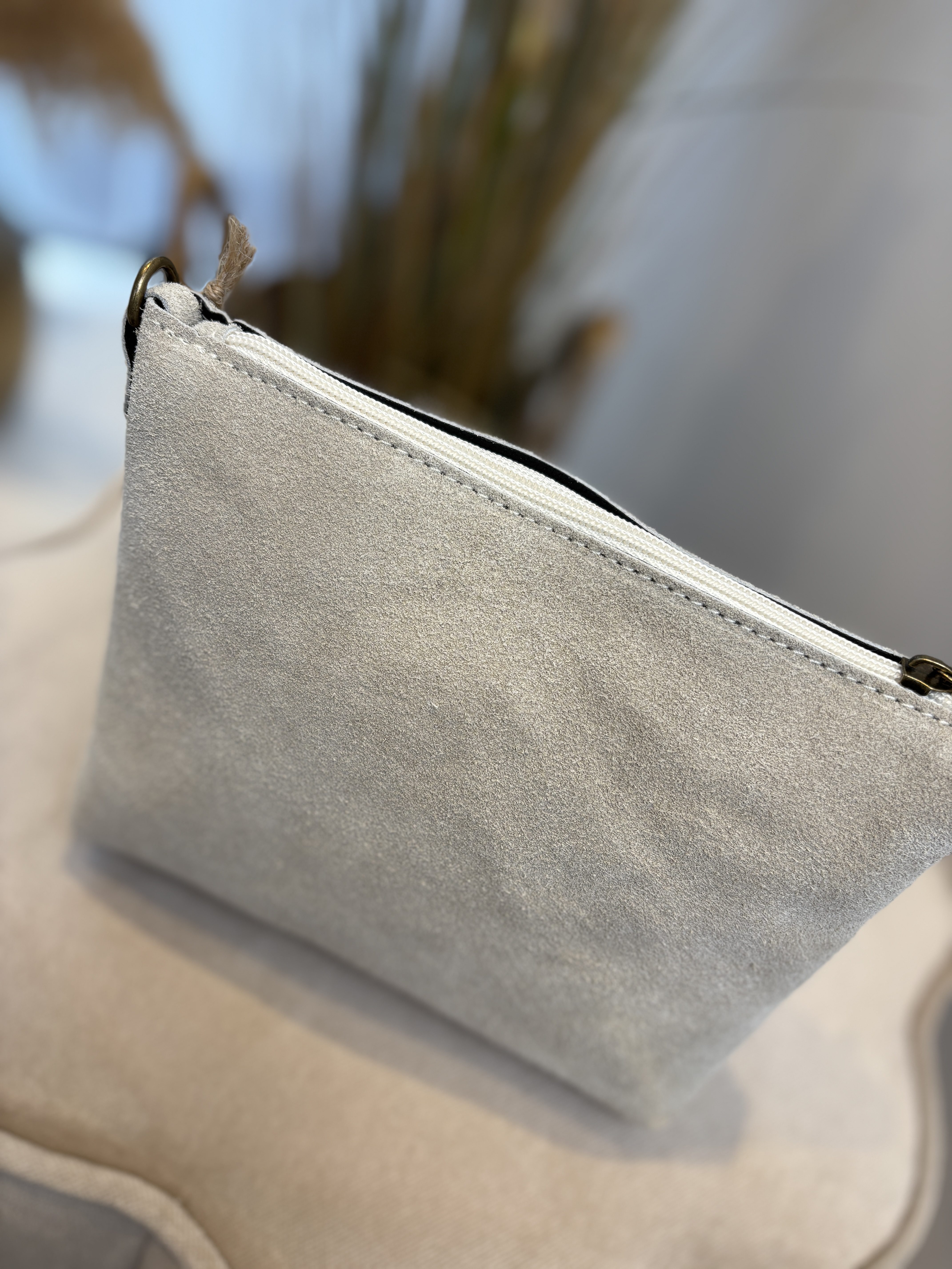 Ariel Bag - Suede Ecru