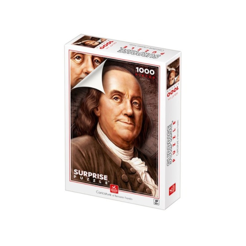Puzzle 1000 pièces - Caricature Benjamin Franklin