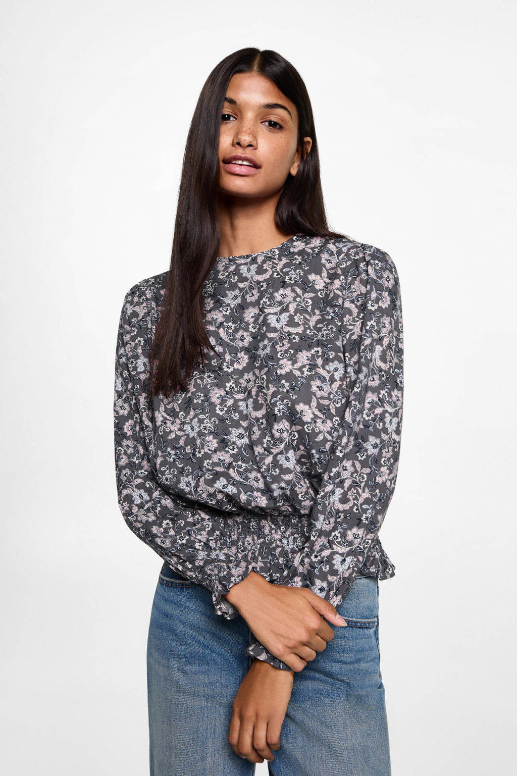 MANGO TEEN blousetop antraciet