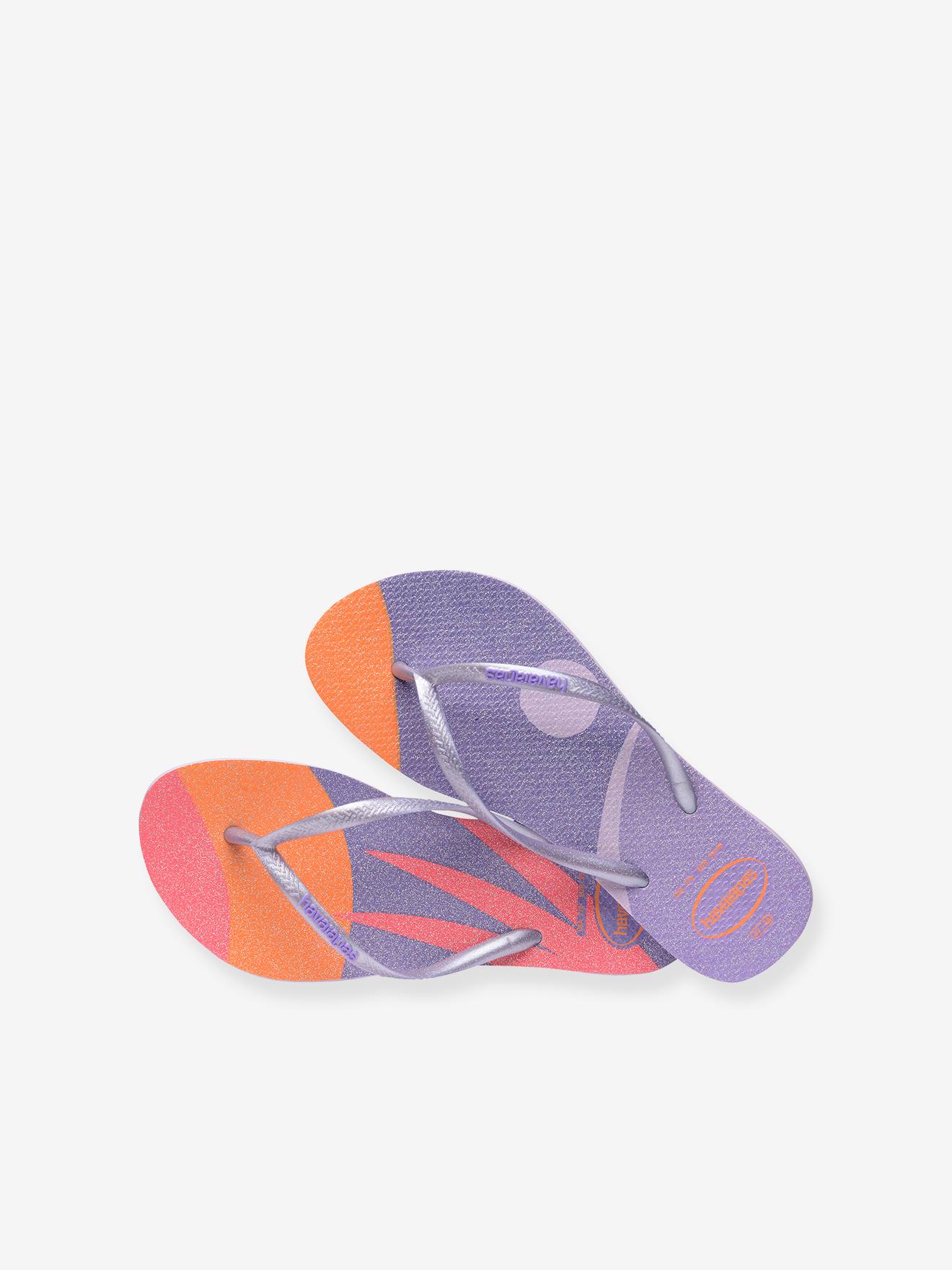 Chinelo infantil Slim Palette Glow HAVAIANAS lilás