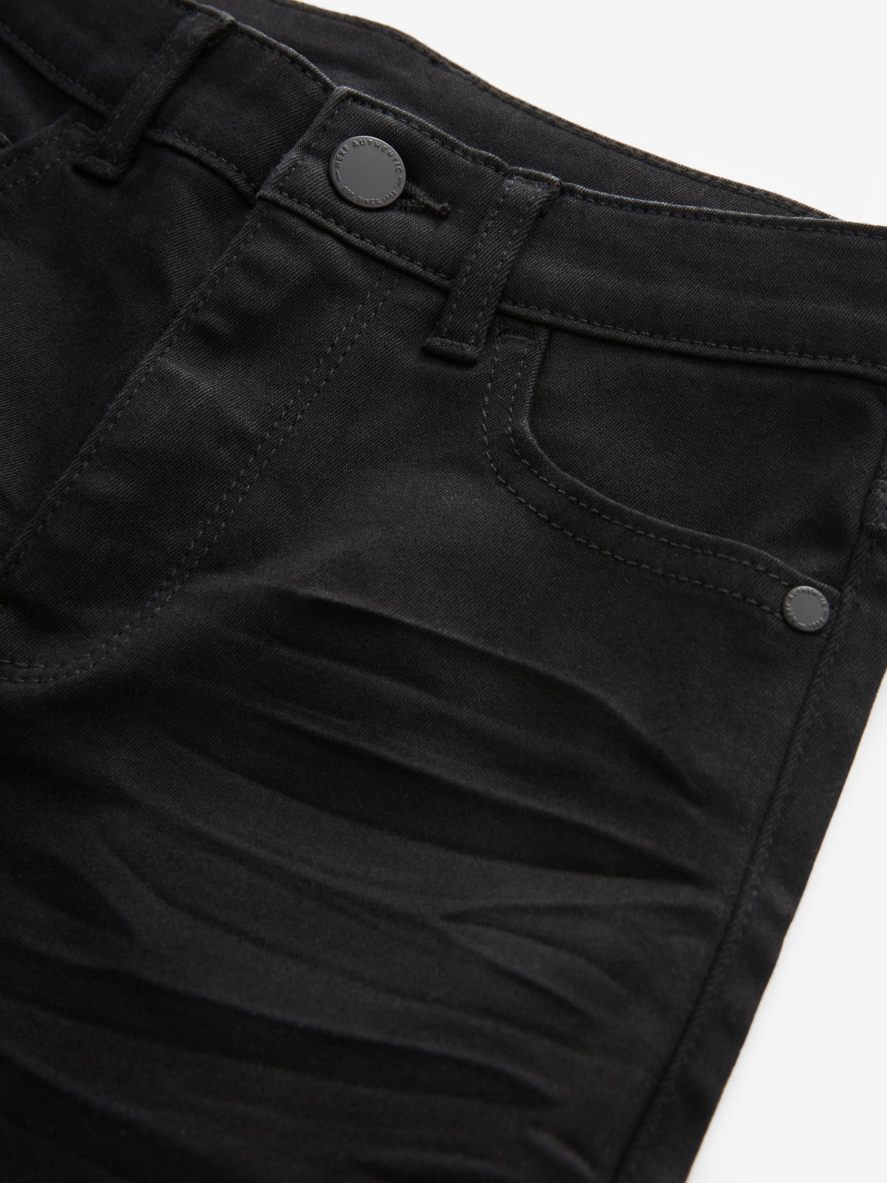 Zwart - Denim short (3-16 jr)