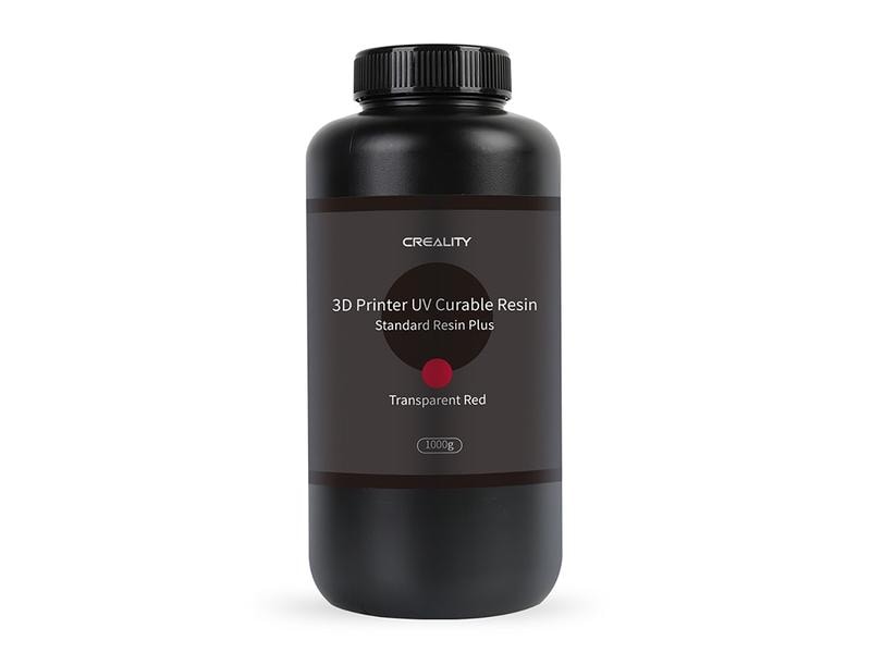 Creality Resin Plus 1 kg, Transparent Rot UV Resin für DLP / SLA 3D Drucker