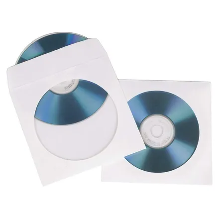 Hama CD-/DVD-Papierhüllen, 50er-Pack, Weiß