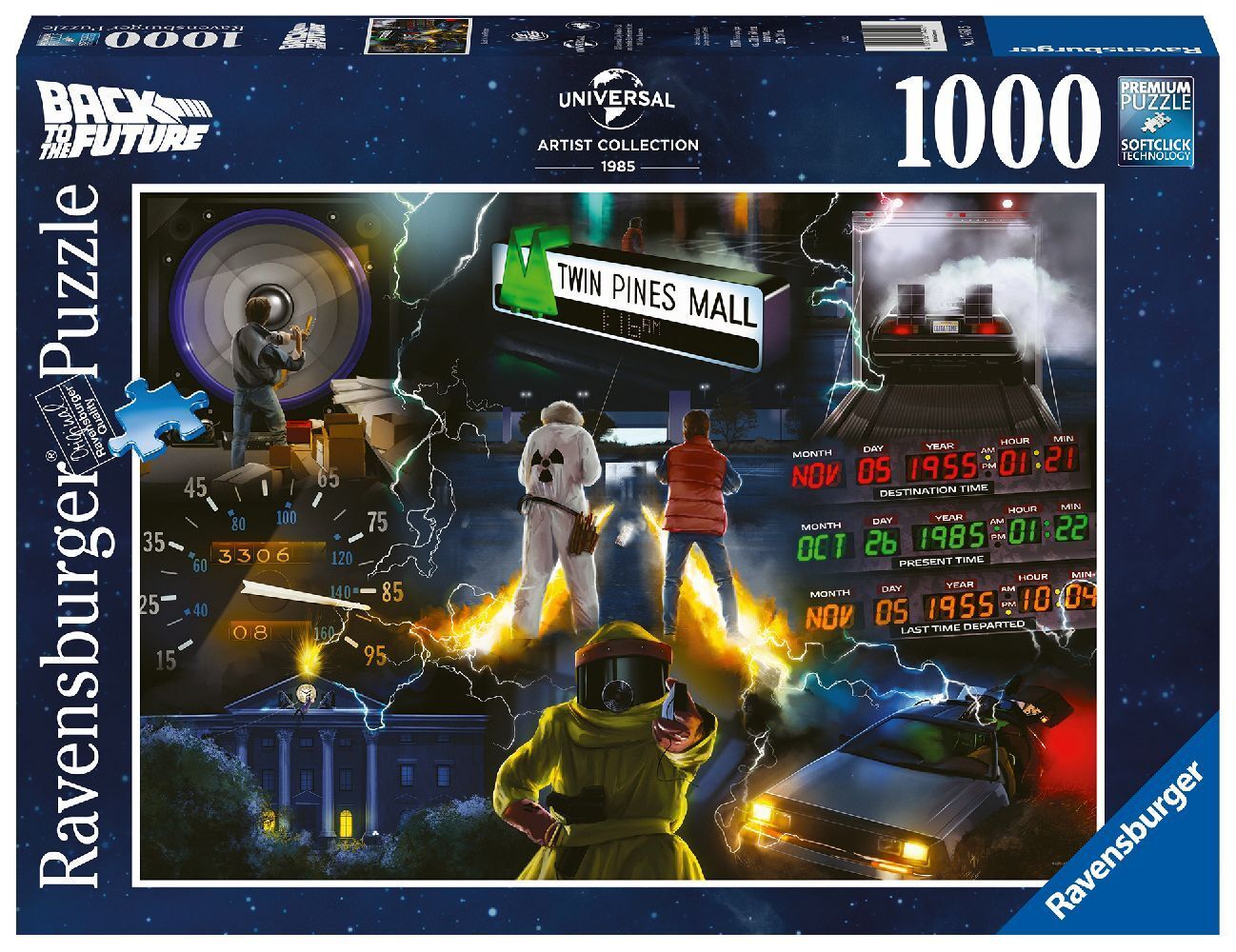 Ravensburger Puzzle 17451 - Back to the Future - 1000 Teile Universal VAULT Puzzle für Erwachsene und Kinder ab 14 Jahren