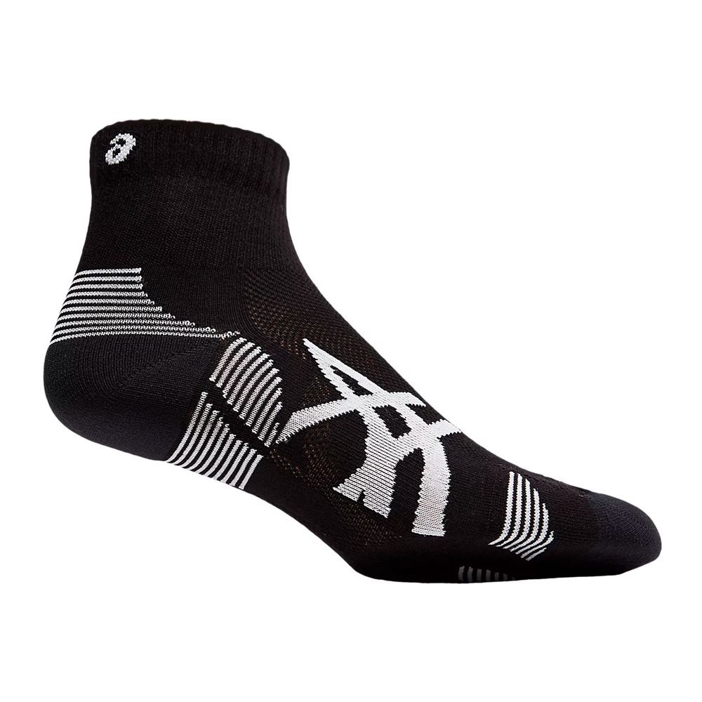 Asics CUSHION RUN QUARTER - Chaussettes x2 performance black/performance black