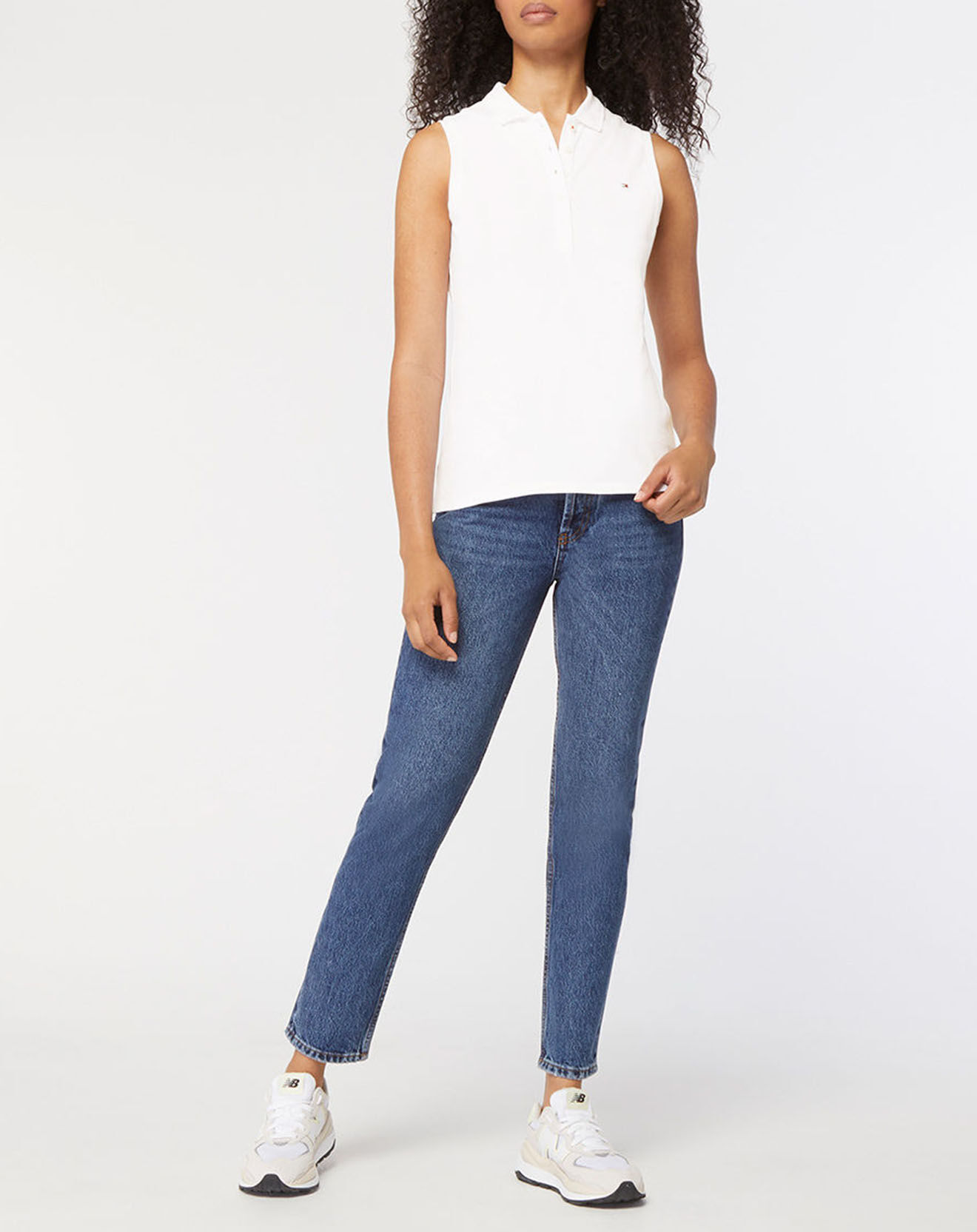 Tommy Hilfiger Polo slim blanc