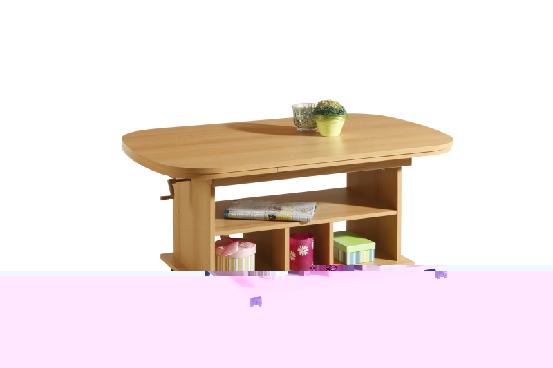 Couchtisch - Buche - höhenverstellbar - ausziehbar