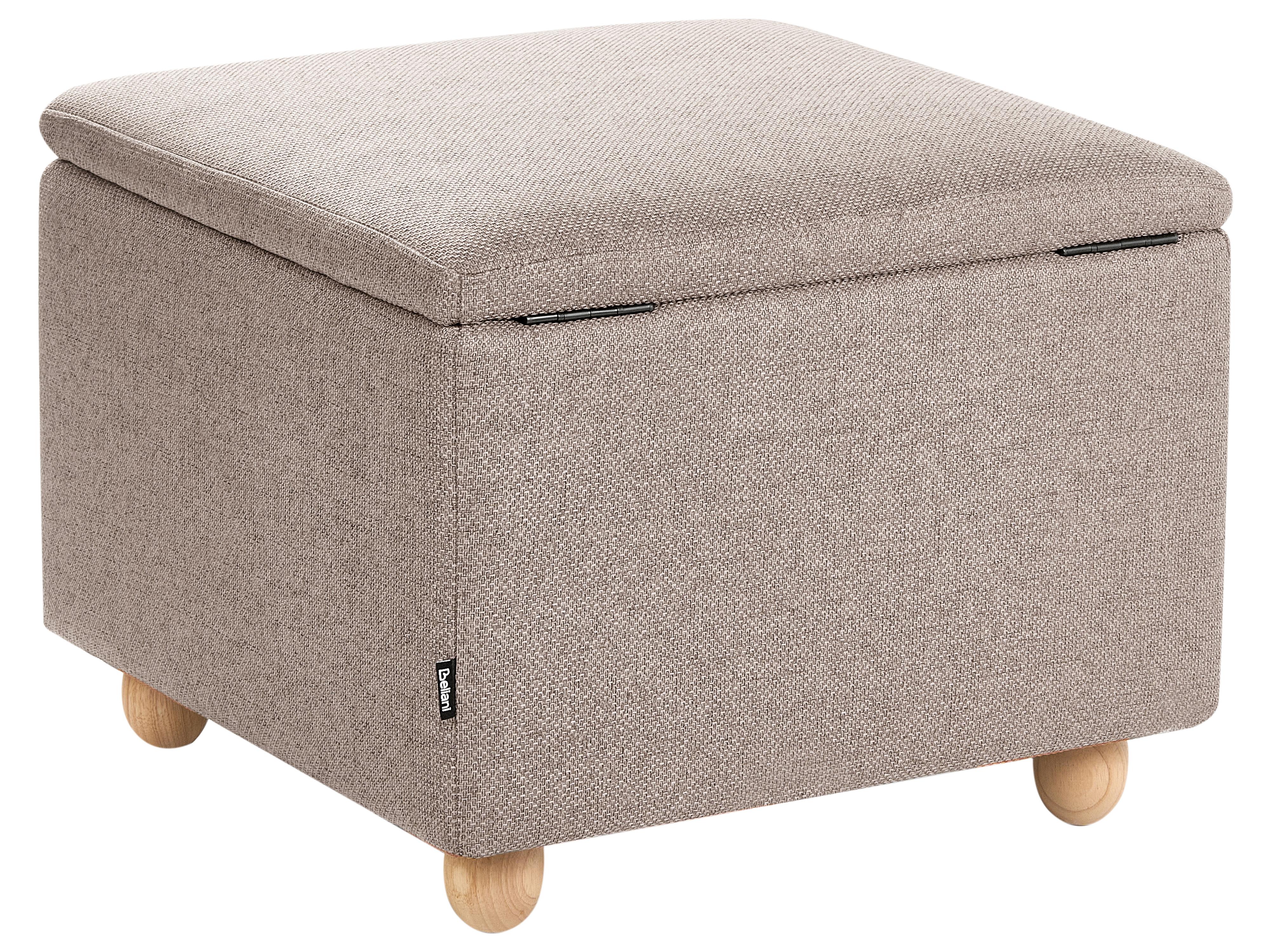 Poef met opbergruimte FERNDALE Stof Beige