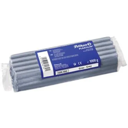 Pelikan Plastilin Qualitäts-Knetmasse, 1 kg, grau