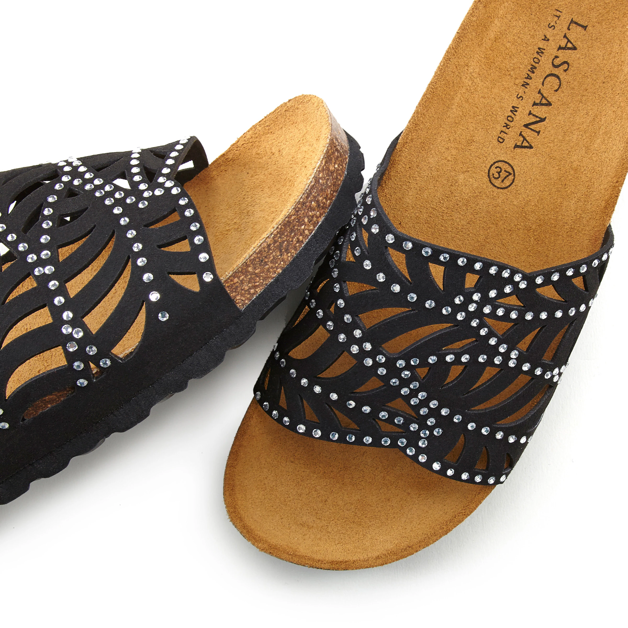 LASCANA Pantolette in schwarz