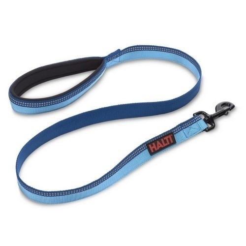 Guia Halti para cães com faixa refletora, azul