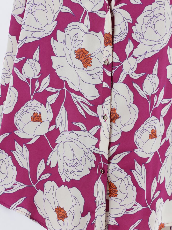 Camisa de cetim - Bordô