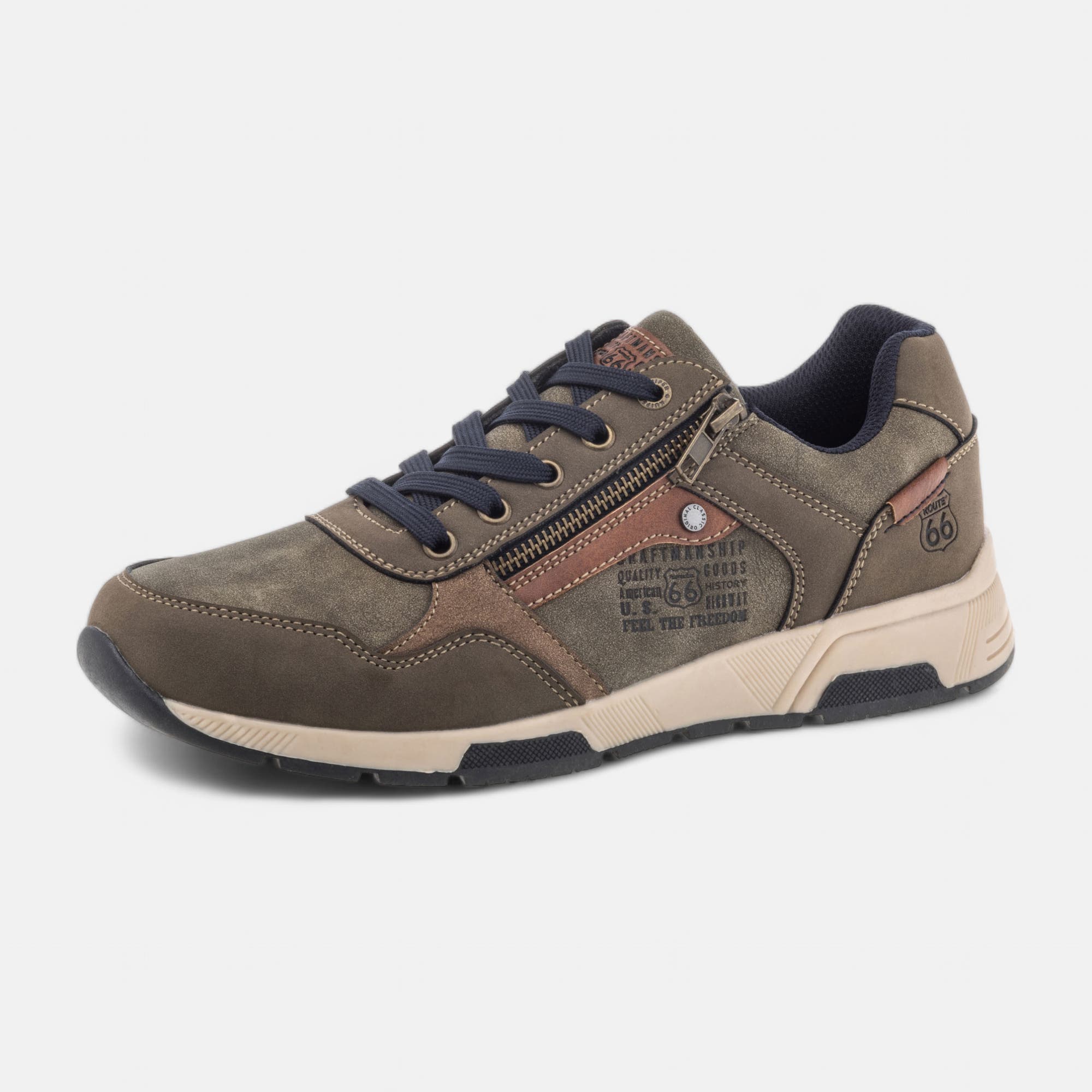 Baskets basses Homme kaki