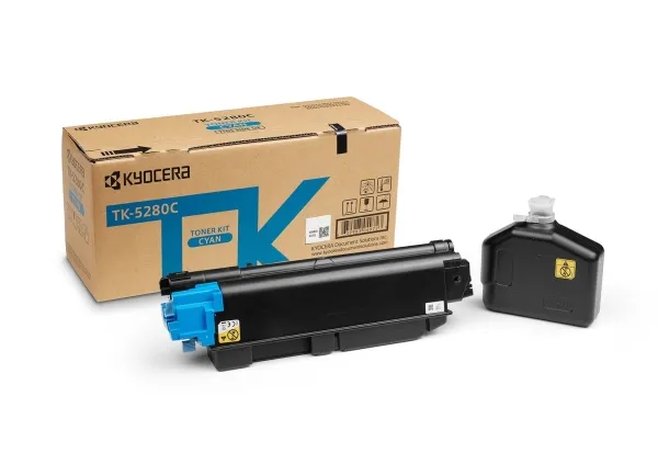 Kyocera TK 5280C - Cyan - original - tonerkit - for ECOSYS M6235cidn, M6235CIDN/KL3, M6635cidn, M6635CIDN/KL3, P6235cdn, P6235CDN/KL3