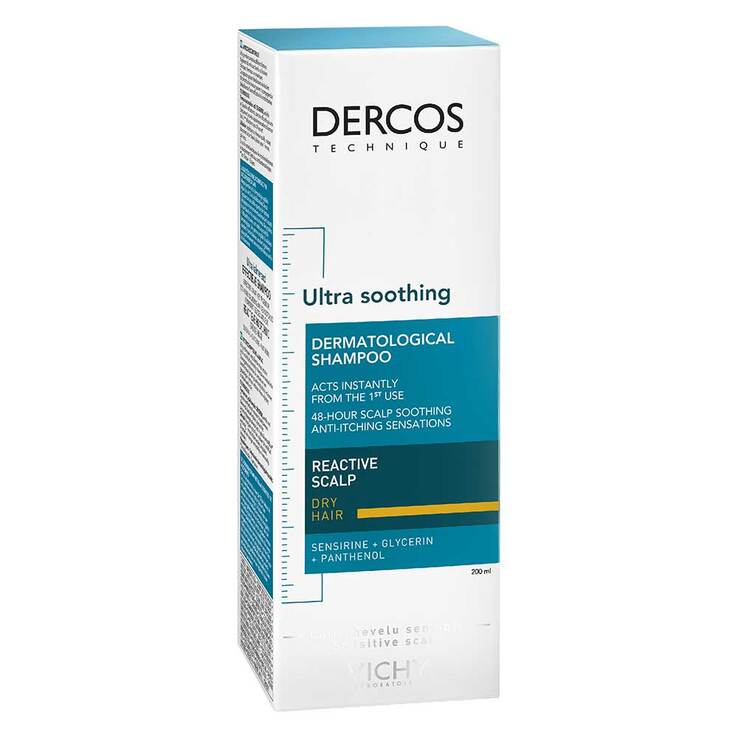 Vichy Dercos Ultra-Sensitiv Shampoo für trockene Haut, 200 ml