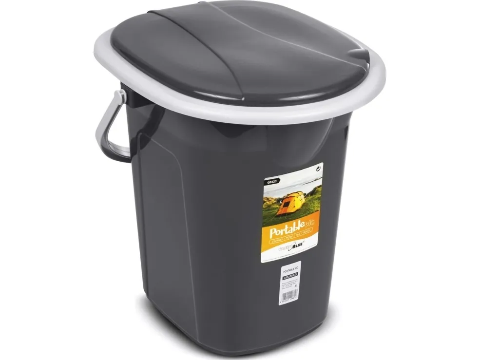 GreenBlue GB320 transportabel campingtoiletspand, 19 l, med håndtag