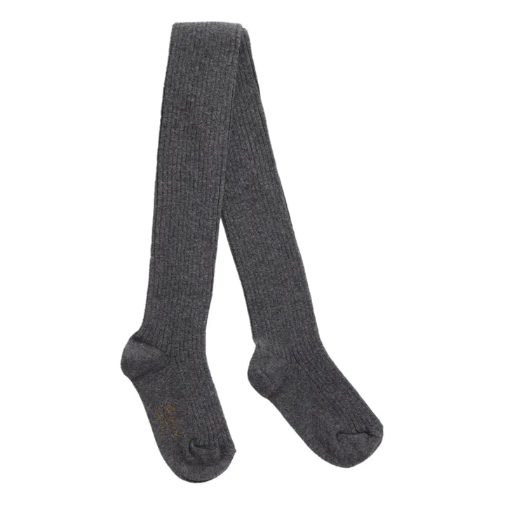 Bonpoint Collant Côtelé | Gris