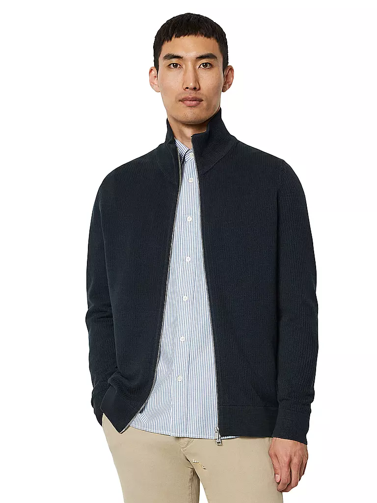 MARC O'POLO Strickjacke blau
