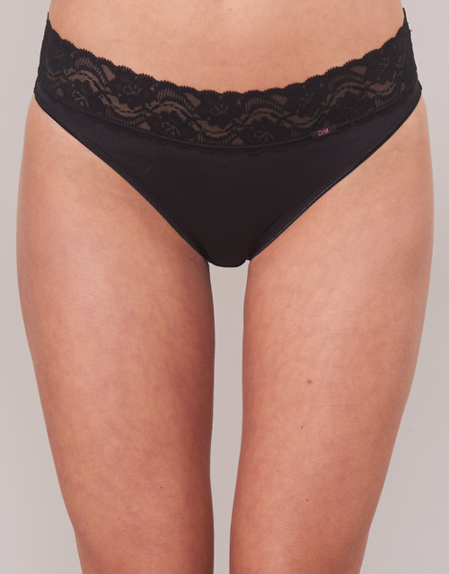 DIM - COTON FEMININE 2+1 GRATUIT - Noir / Blanc
