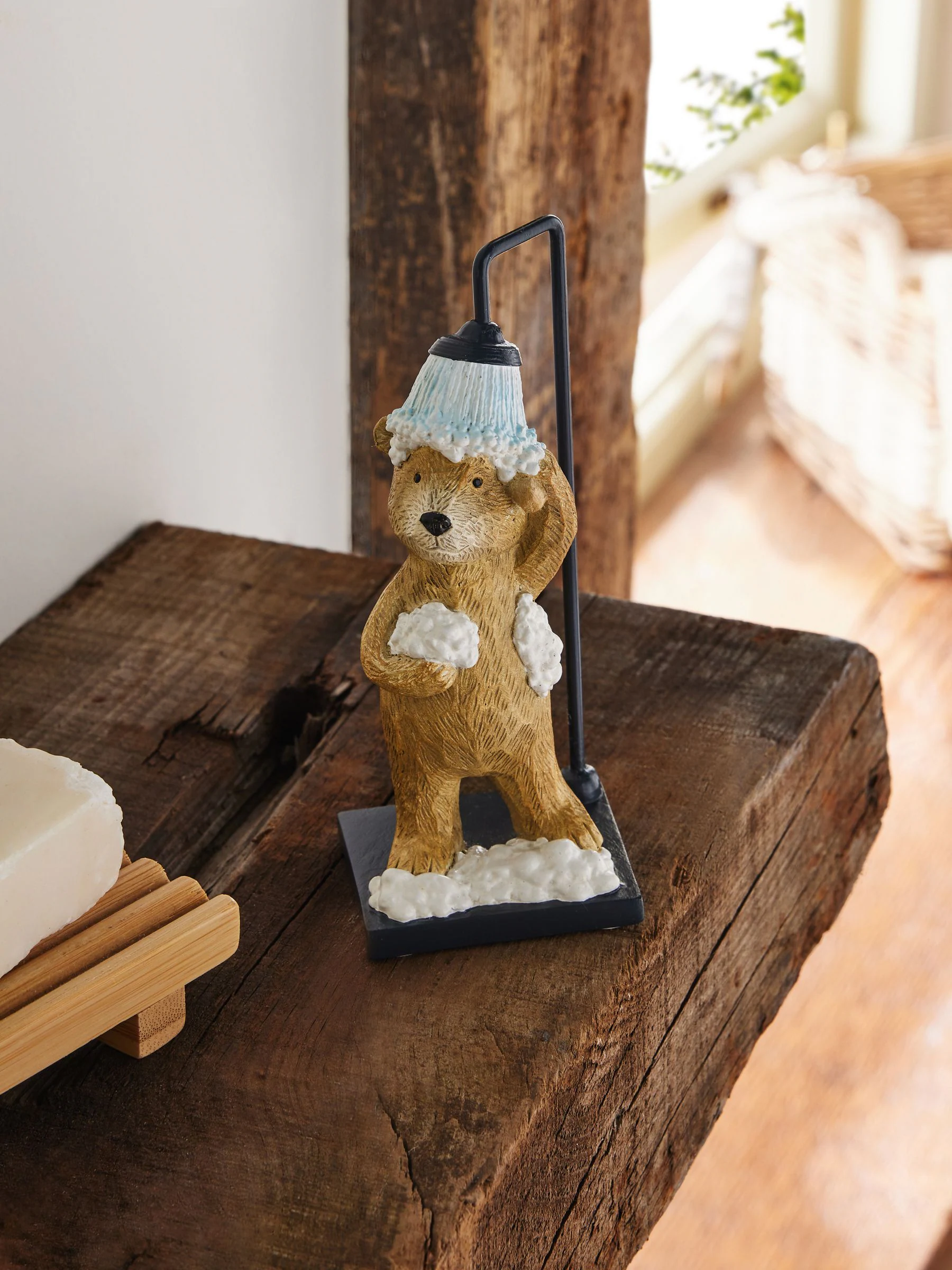 Bertie Bear Shower Bathroom Ornament