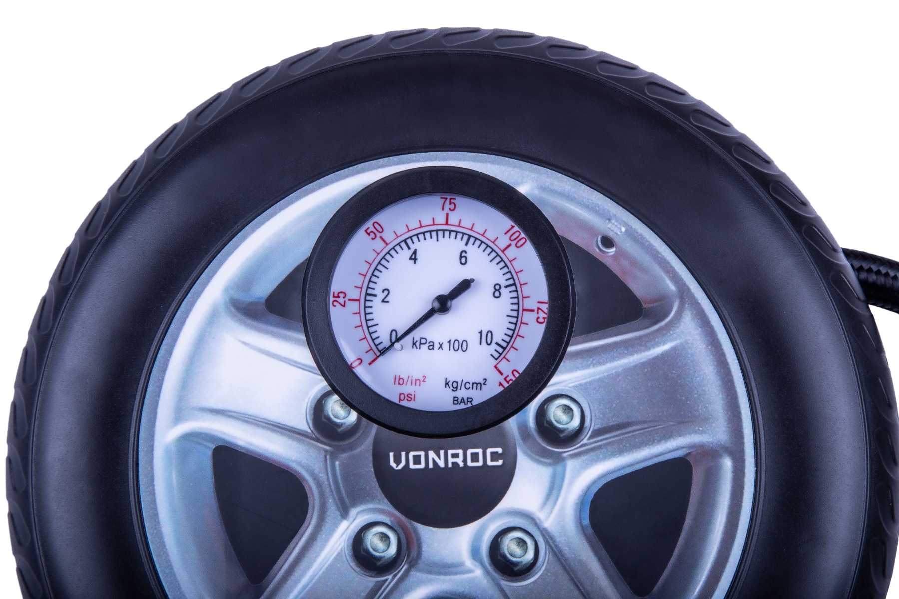VONROC 12 Volt Mini compressor met manometer