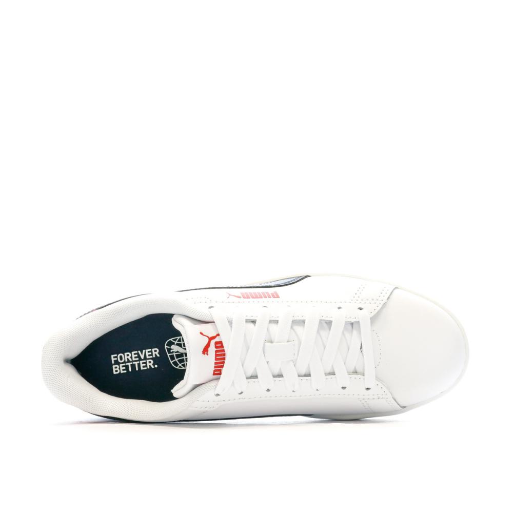 Puma Baskets Blanches/Marine Garçon Puma Smash 3.0