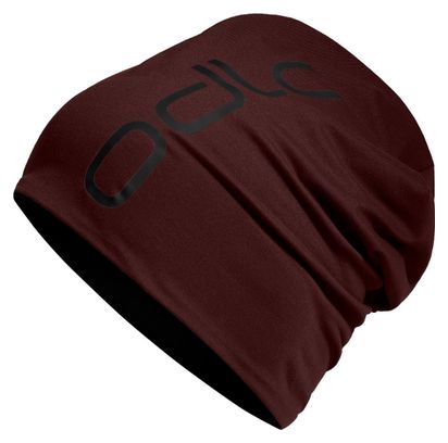 Bonnet Unisexe Odlo Reversible Noir/Bordeaux
