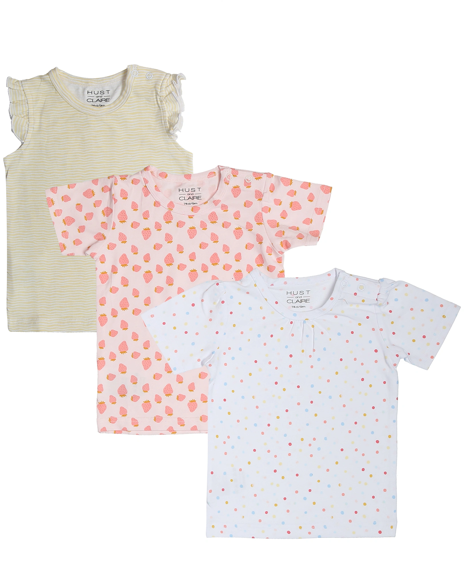 T-Shirt ALINA 3er Pack in skin chalk