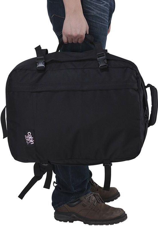CabinZero Handbagage Reistas / Rugzak Combi - 44 Liter - Zwart