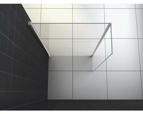 Mueller Basic zijwand met hoekprofiel 40x200cm Anti kalk coating