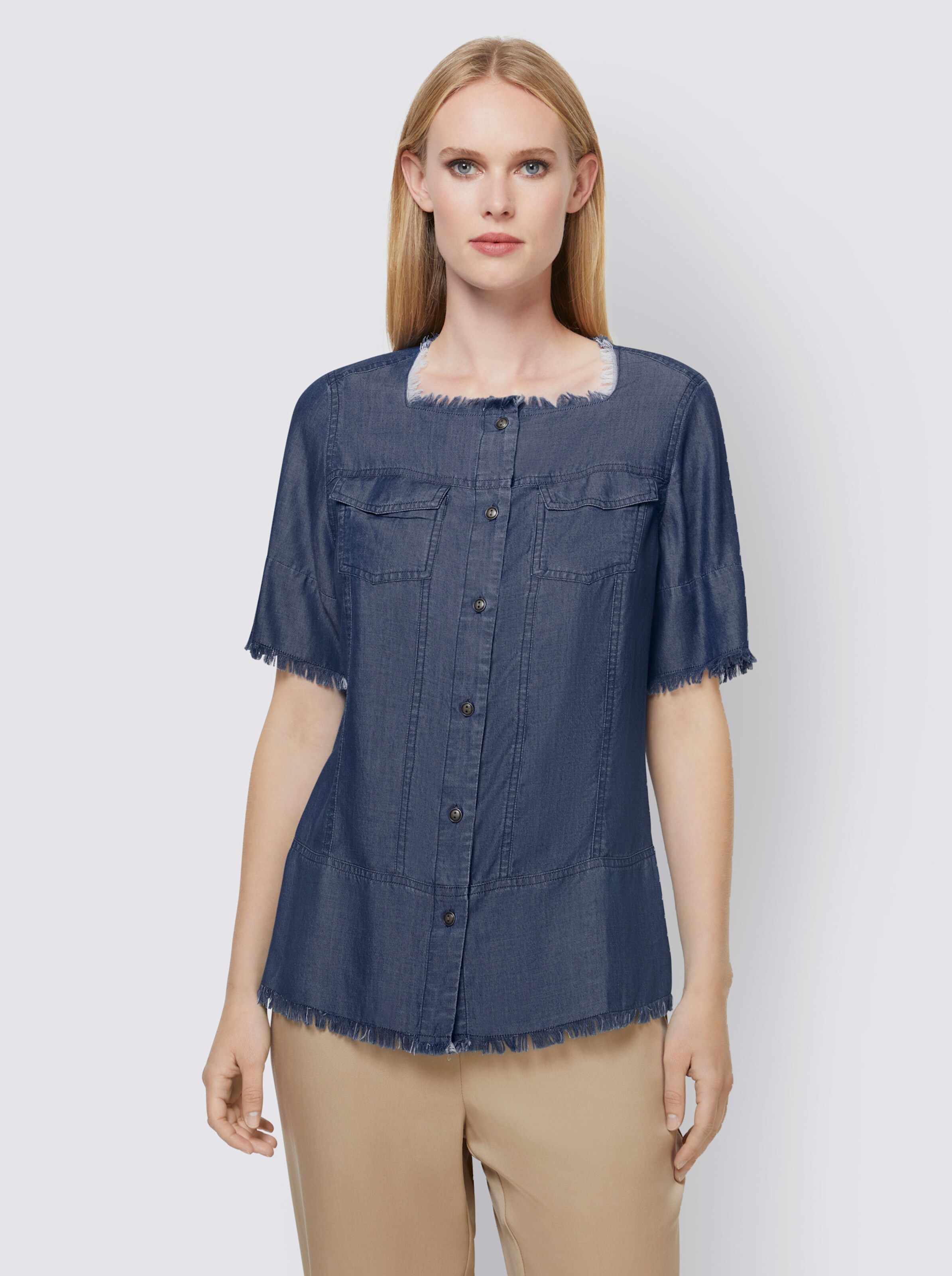 Jeansbluse