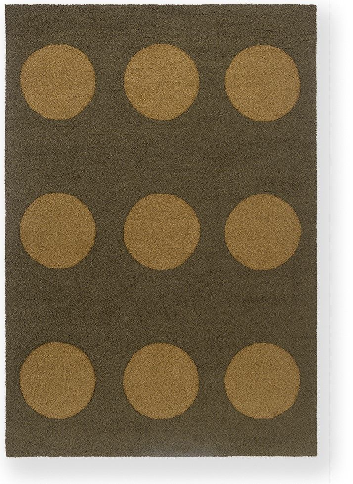 Vloerkleed Festival Dots Olive 495817 Habitat  | Brink & Campman