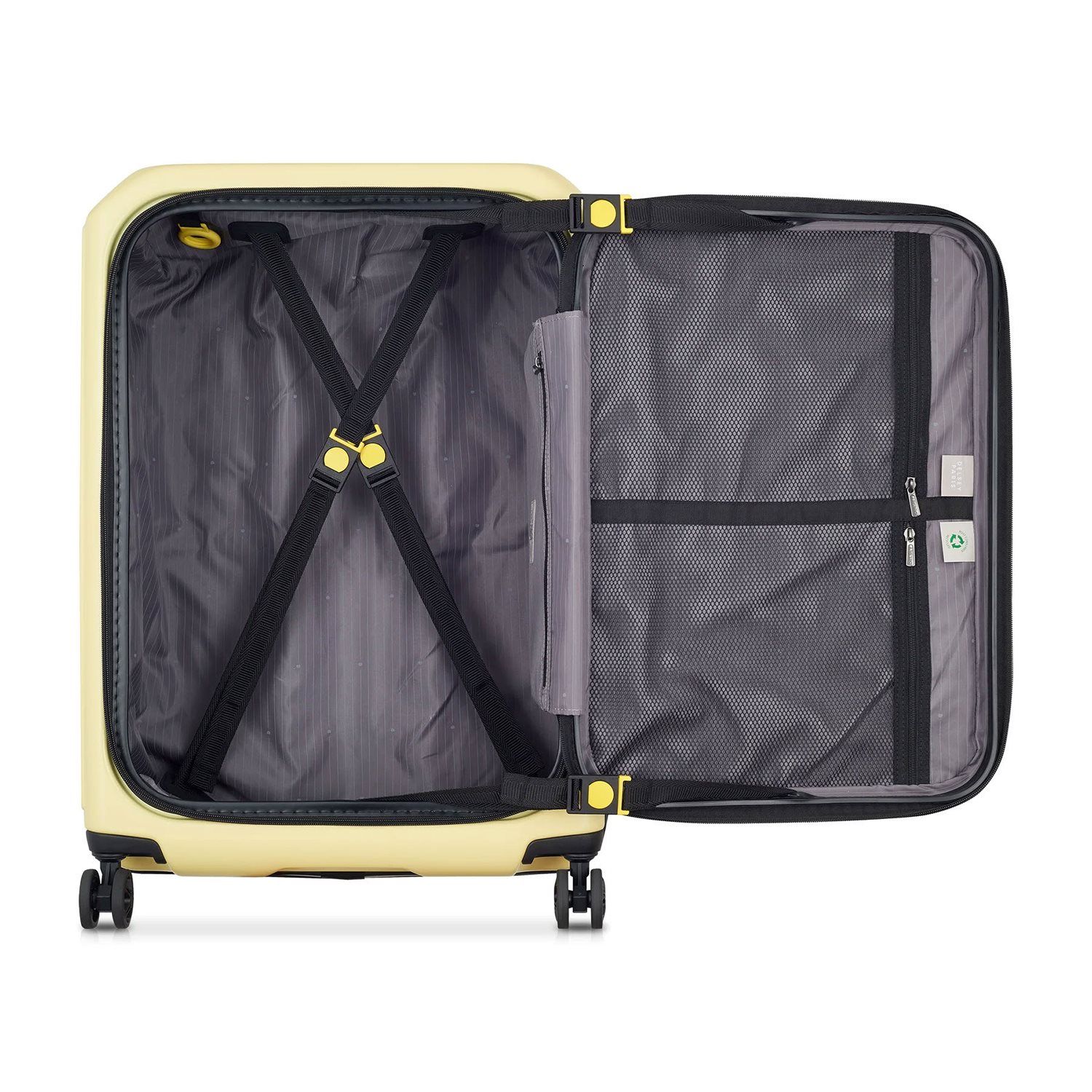 Delsey Securitime Zip Trolley M Expandable pale yellow
