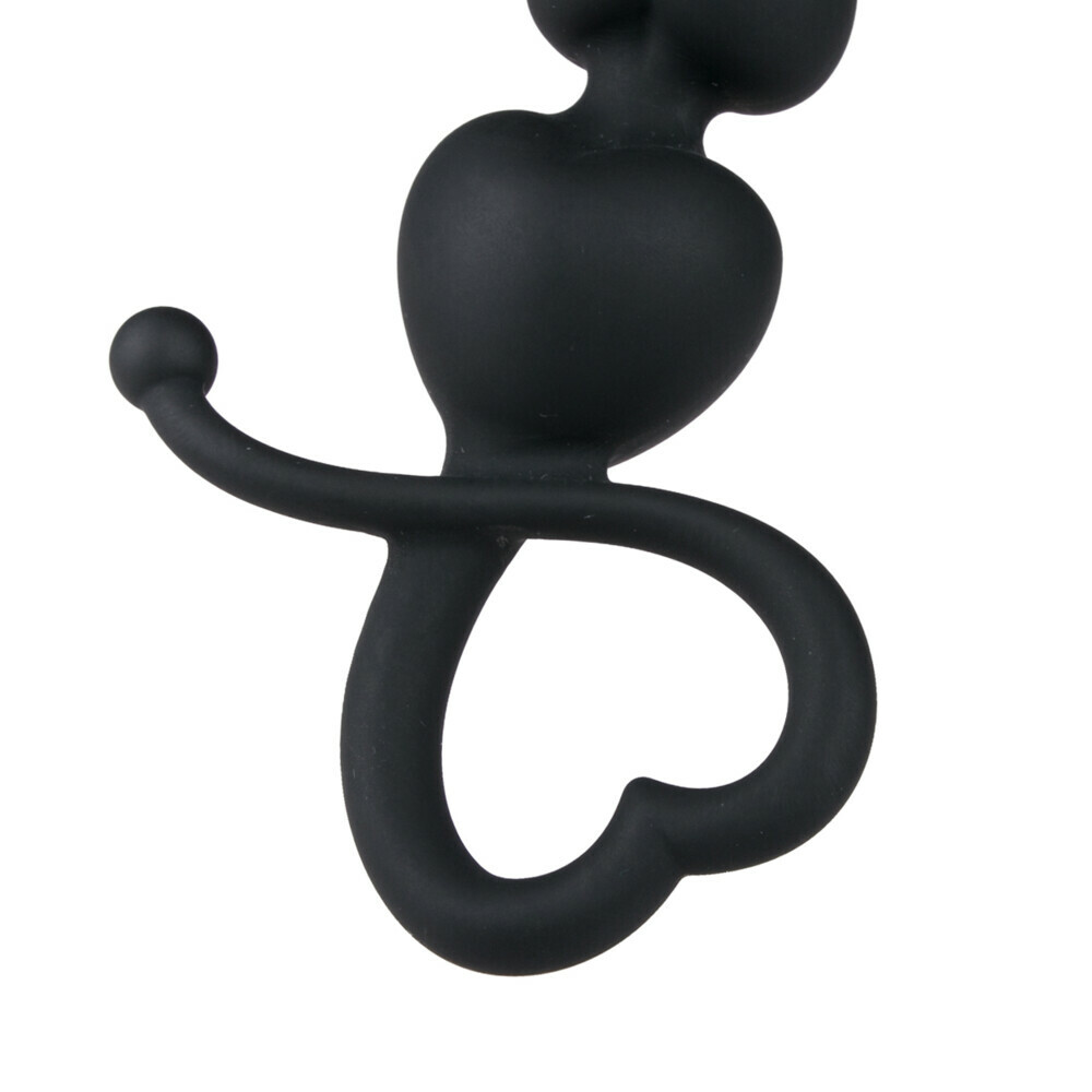Easytoys Anaal Kralen met Hartje Zwart