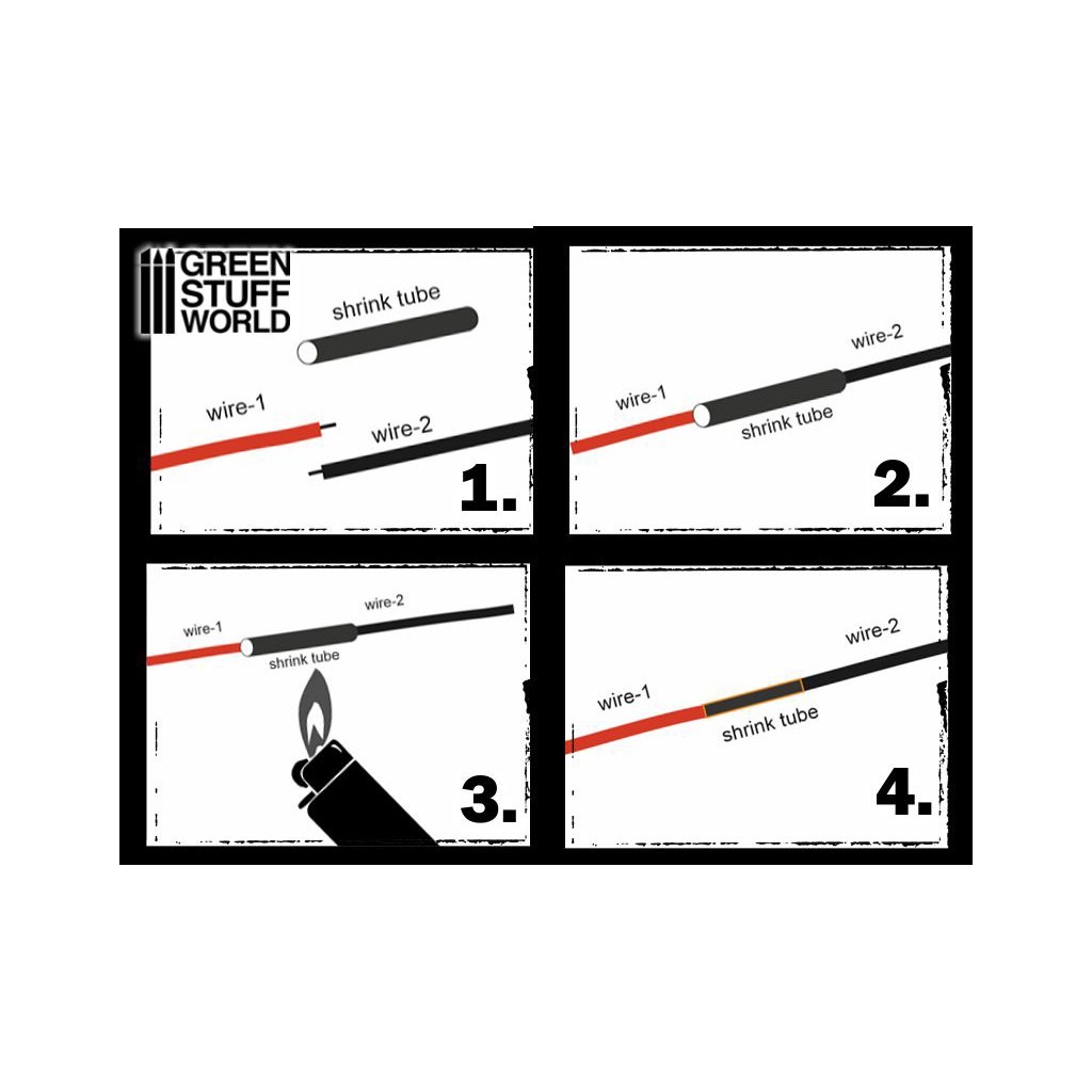 Gaine Thermorétractable pour connexions LED