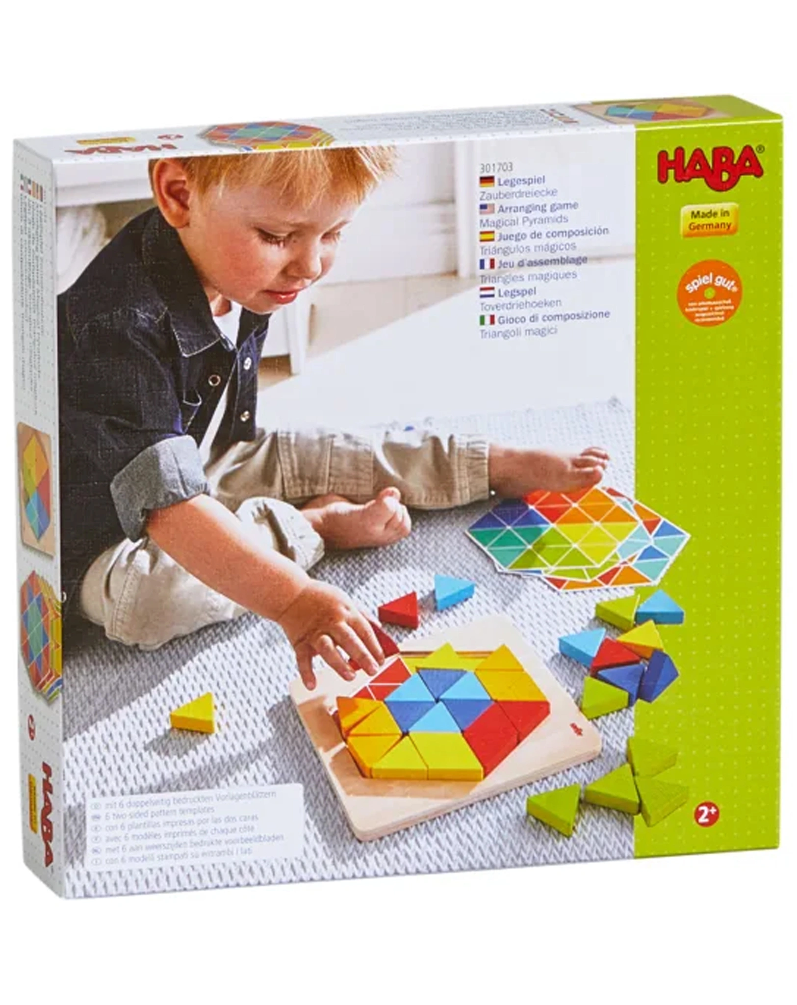 Legespiel ZAUBERDREIECKE aus Holz