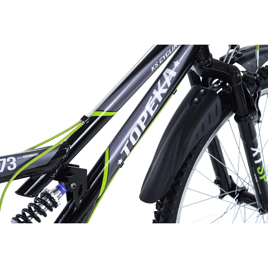KS Cycling Mountainbike Fully ATB 26 Topeka Grau-Grün