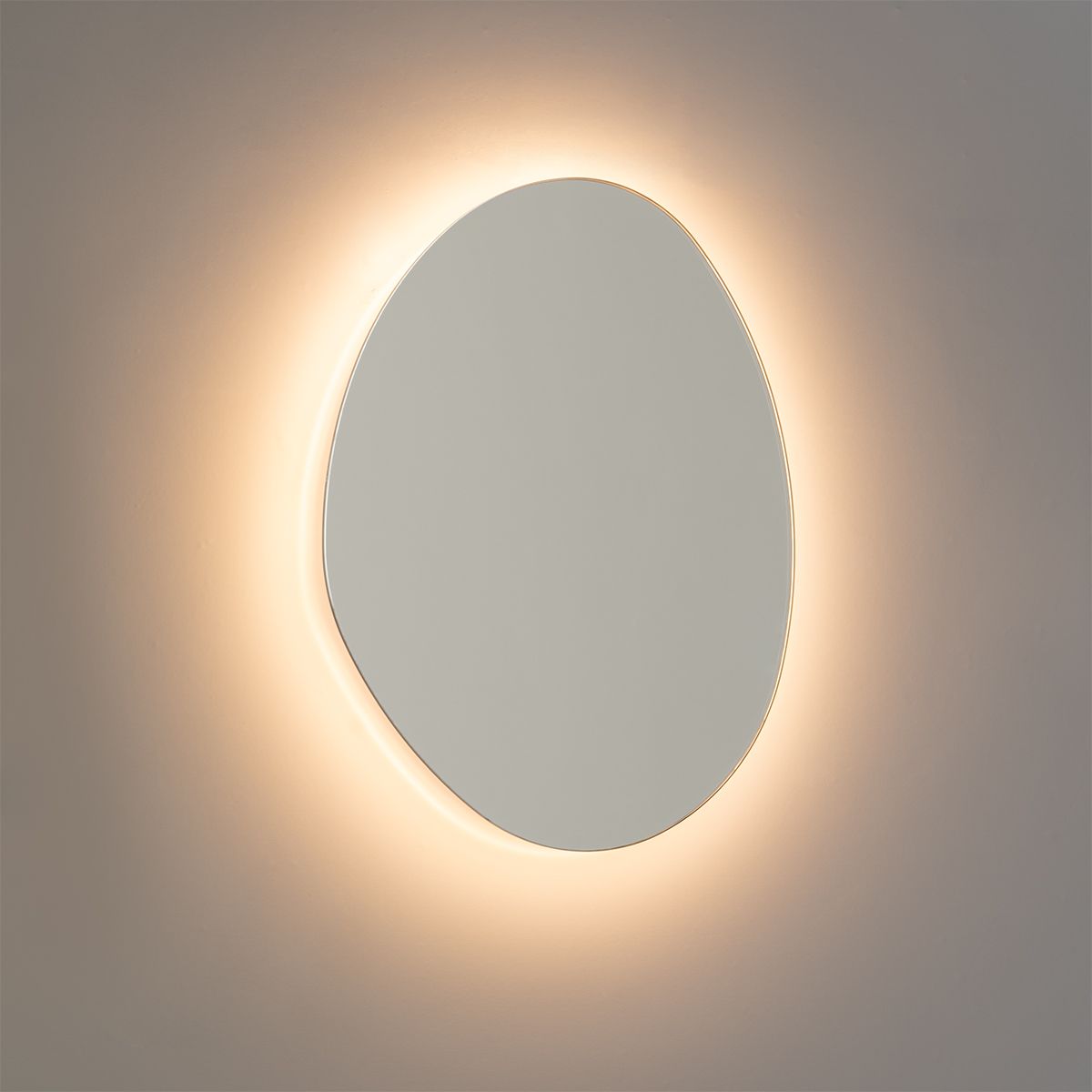 Design badkamerspiegel 40 cm incl. LED IP44 - Biba