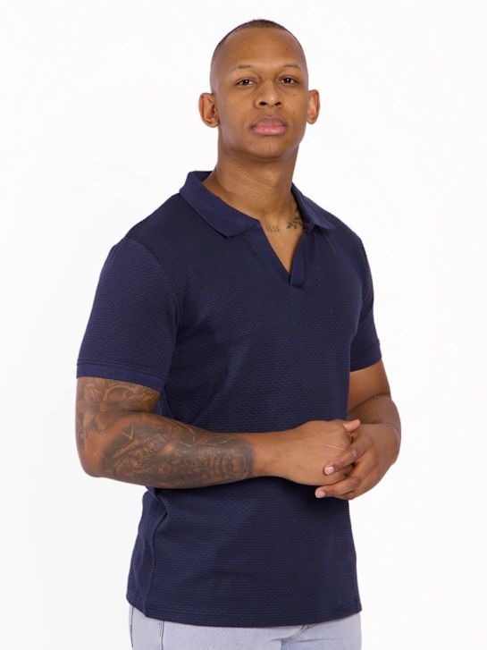 Black Box Polo-Shirt Blau