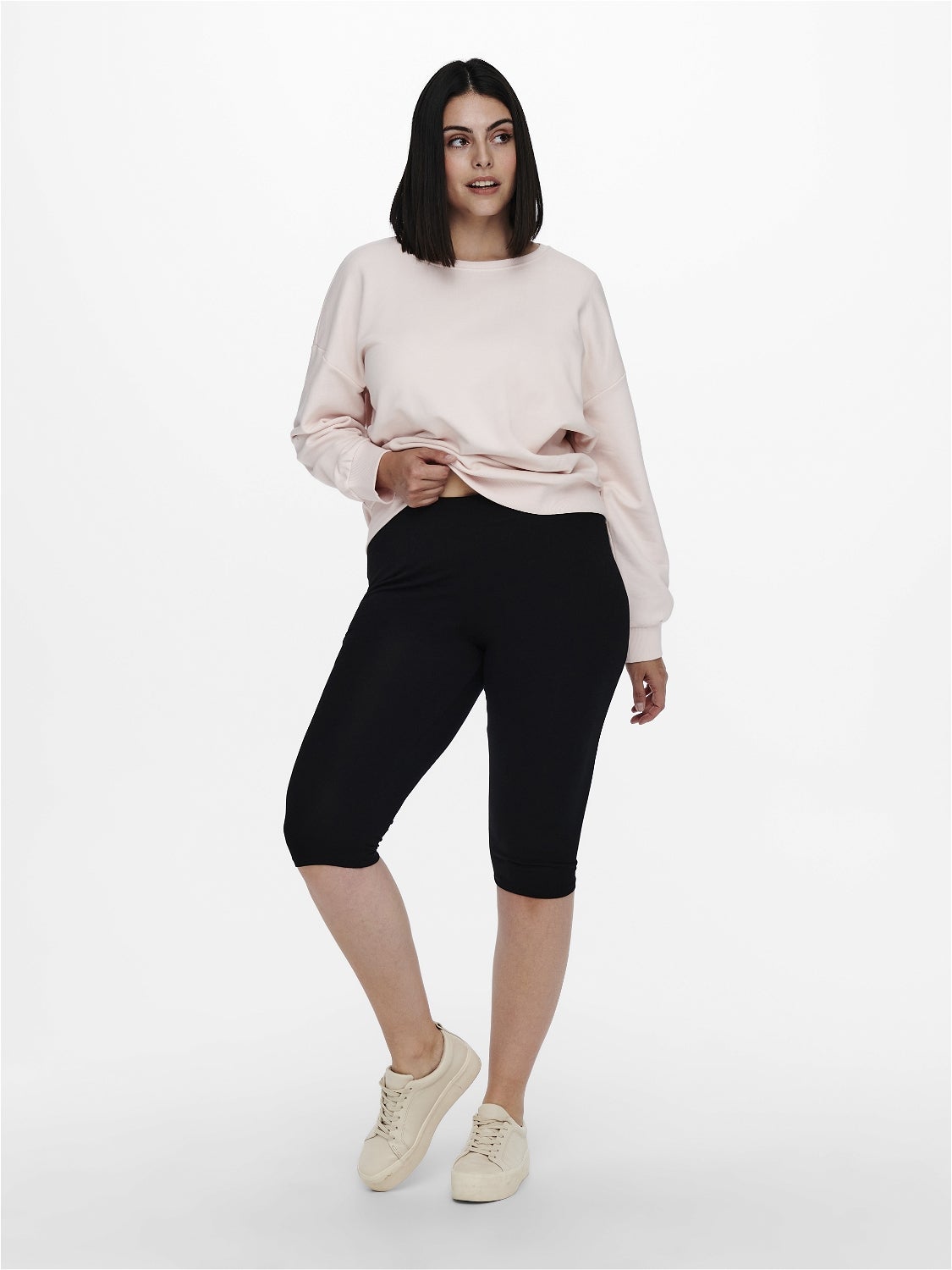 CARTIME Mittlere Taille Slim Fit Lässige Shorts Black
