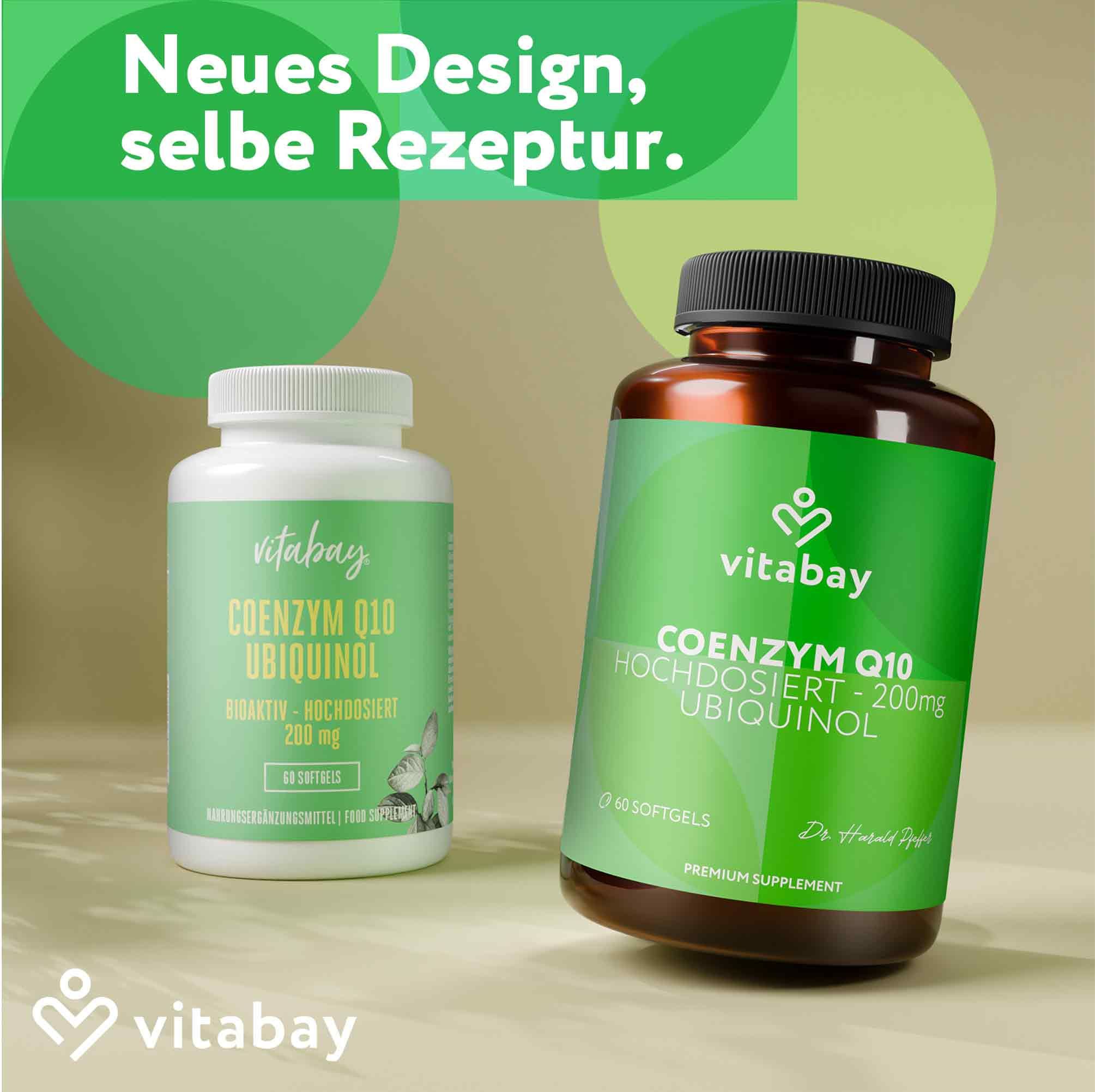 Vitabay Coenzym Q10 Ubiquinol 200 mg Bioaktiv - Hochdosiert