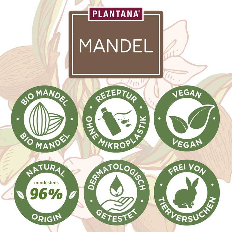 Plantana Mandel Pflege Dusche, 500 ml