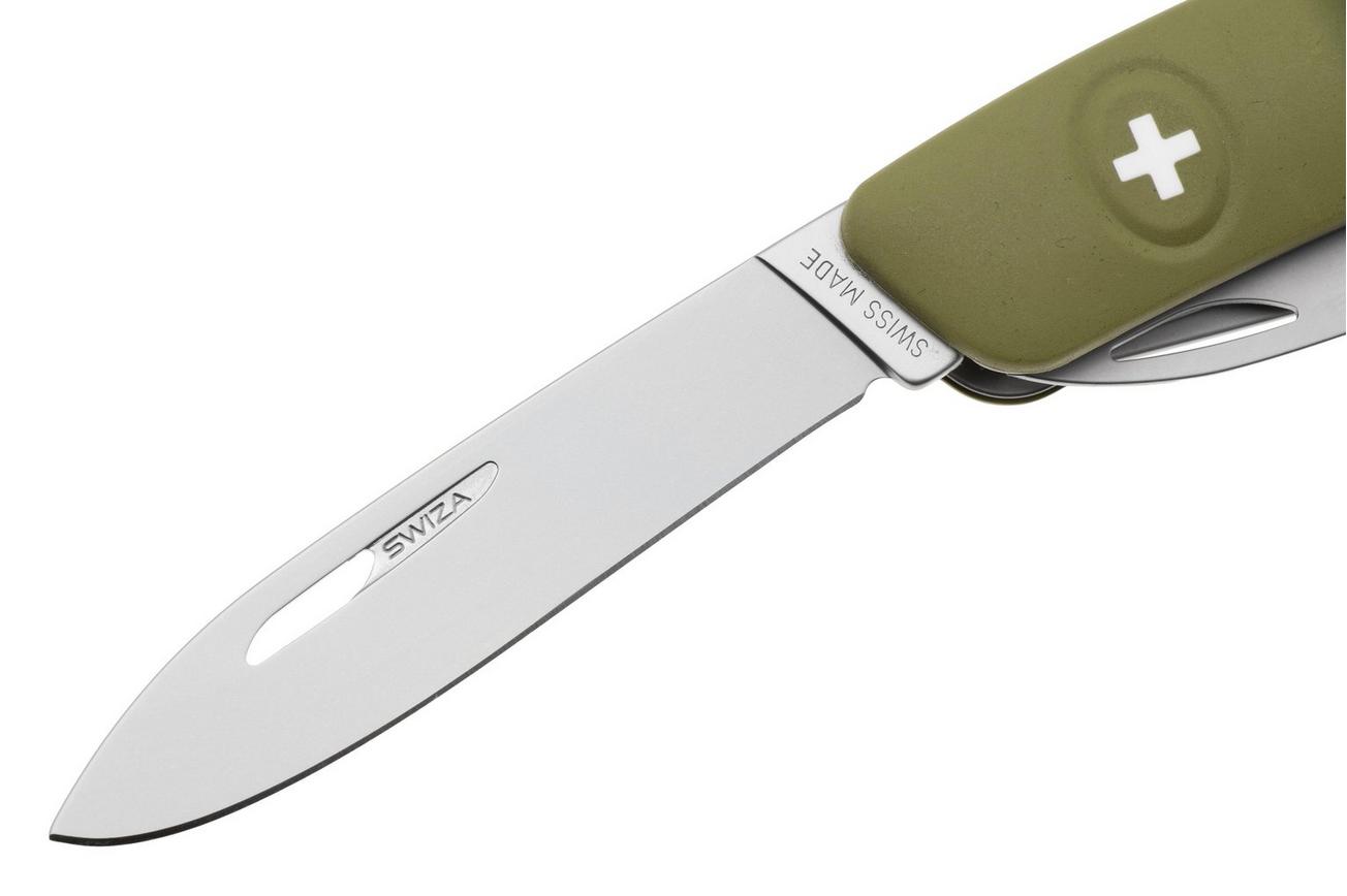 Swiza D08 R AM, KNR.0126.1050, Olive, Zwitsers zakmes, 8 tools