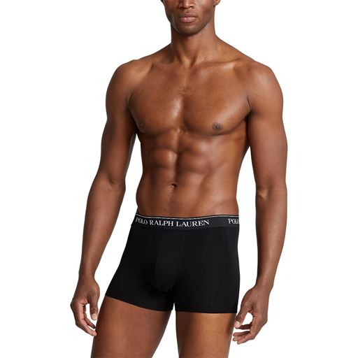 Ralph Lauren Classic Stretch Cotton 5-pak Trunk, Black, XL
