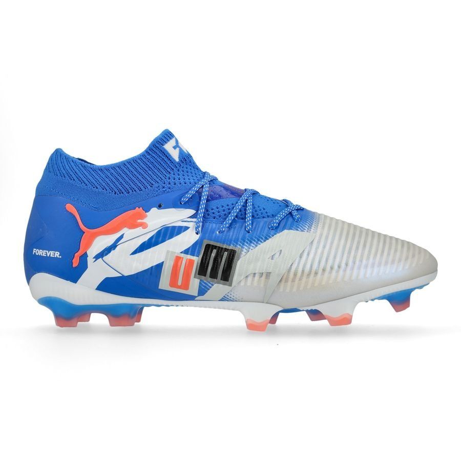 PUMA Future 8 Ultimate FG Forever - Blanc/Bleu/Gris/Noir/Glowing Red ÉDITION LIMITÉE
