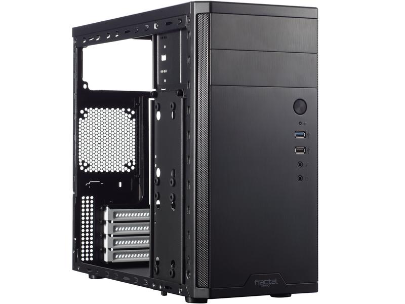 Fractal Design PC-Gehäuse Core 1100 Kompaktes Mini-Tower mit elegantes Front-Panel