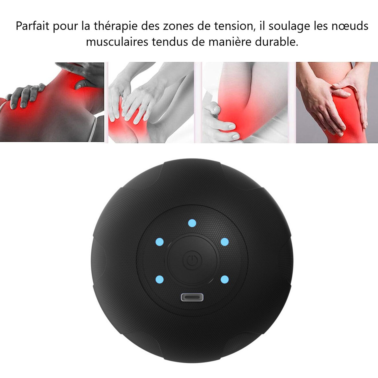 Onamaste Balle de massage noire