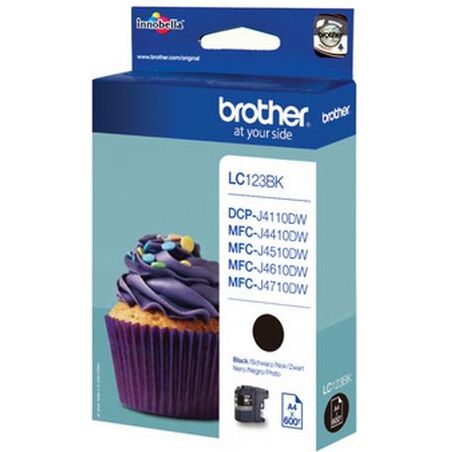 Cartouche Brother LC123 encre noire pour imprimante jet d'encre